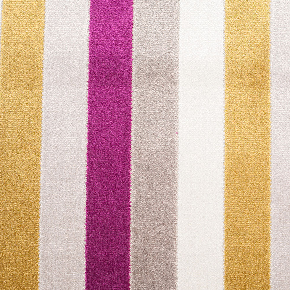 Fuchsia/Green Striped Polyester Blended Velvet - Joann Fabrics