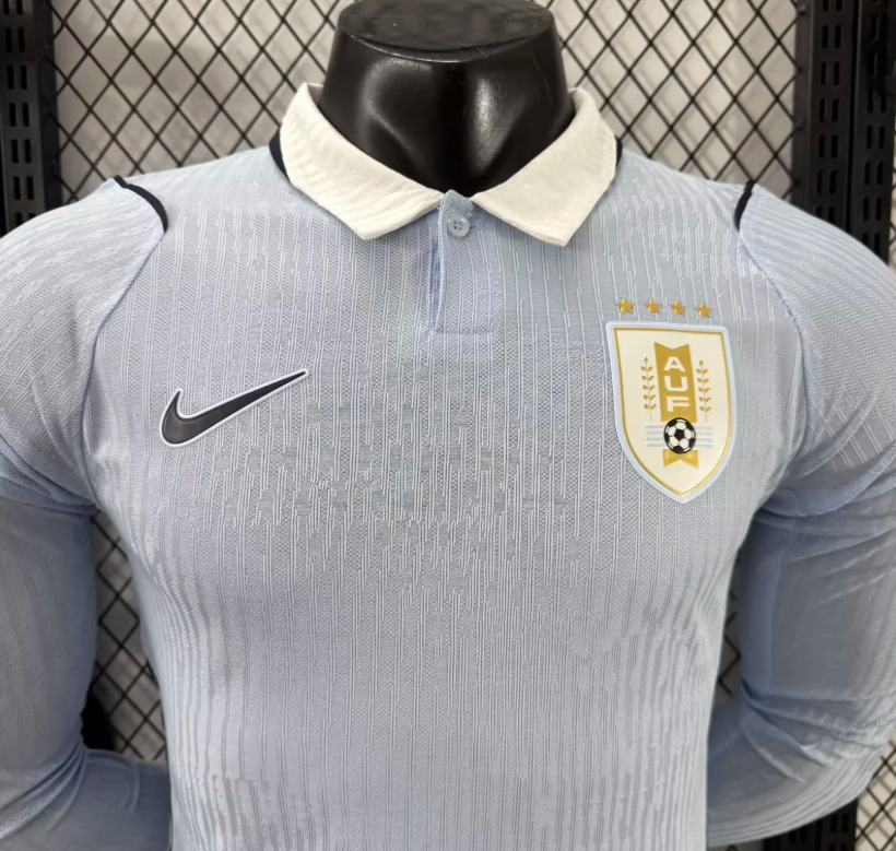 2026 Long Sleeve Player Version Uruguay National Team Home Football Jersey 1:1 Thai Quality