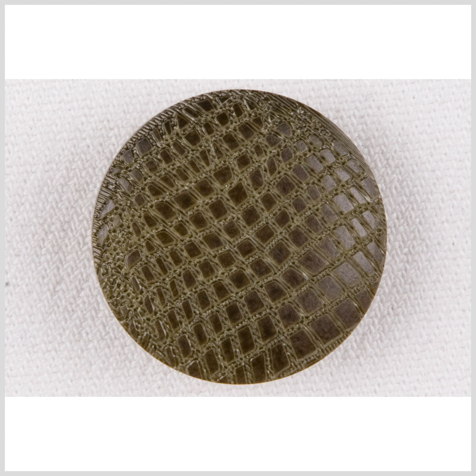 Olive Alligator Pattern Shank Back Plastic Button - 32L/20mm - Joann Fabrics