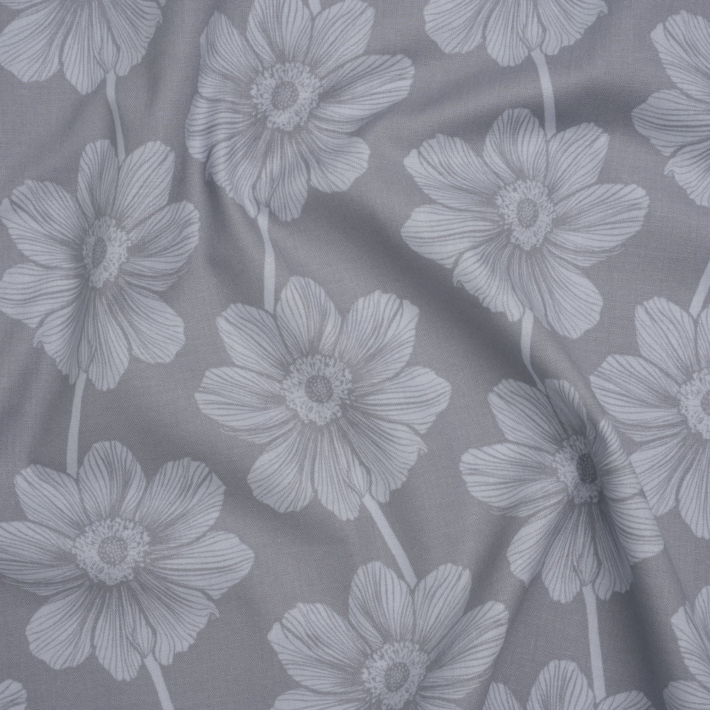 Printed Quilting Cotton by Anna Maria Textiles for Northcott - Overcast Anemone Floral - Indelible Soft Collection - Joann Fabrics