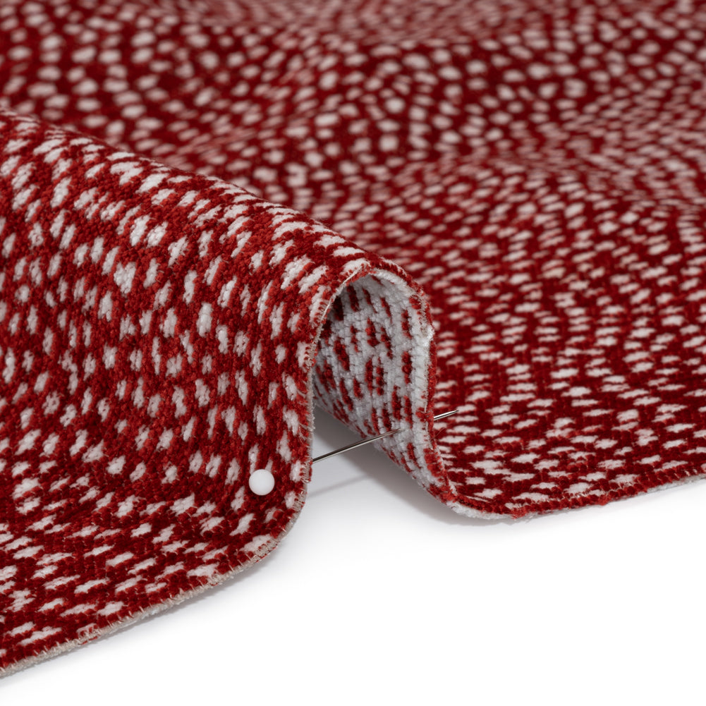 Upholstery Chenille - Cherry Spotted - Remus Collection - Joann Fabrics