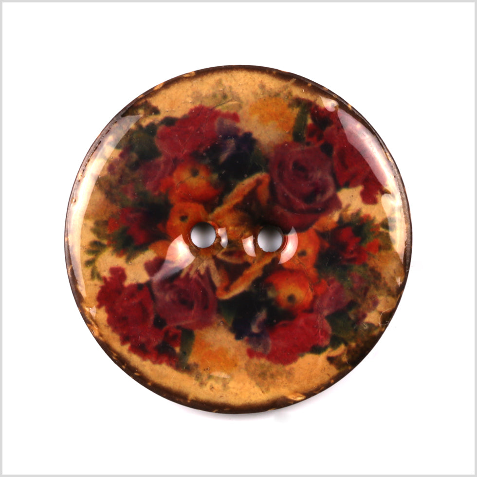Floral Coconut Button - 28L/18mm - Joann Fabrics