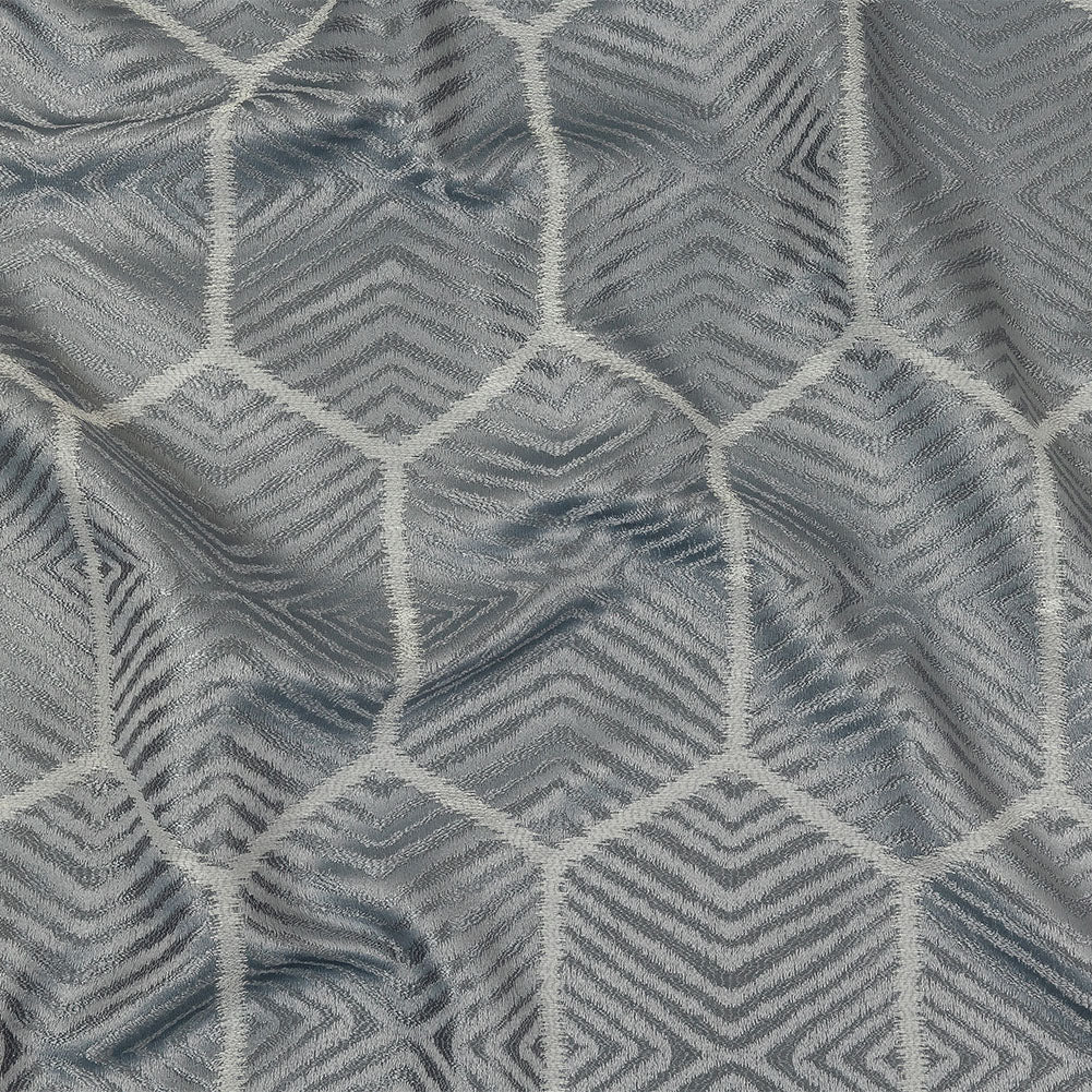 British Imported Mist Geometric Chevron Recycled Polyester Jacquard - Joann Fabrics