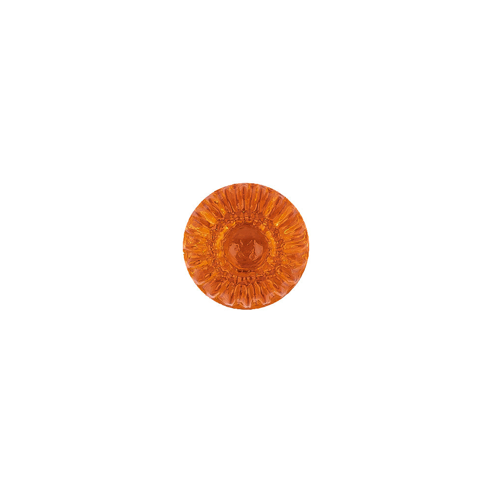 Translucent Vibrant Orange Abstract Radiating Shank Back Glass Button - 16L/10mm - Joann Fabrics