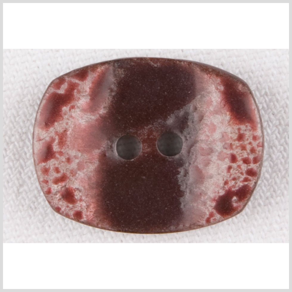 Ivory/Burgundy Plastic Button - 36L/23mm - Joann Fabrics