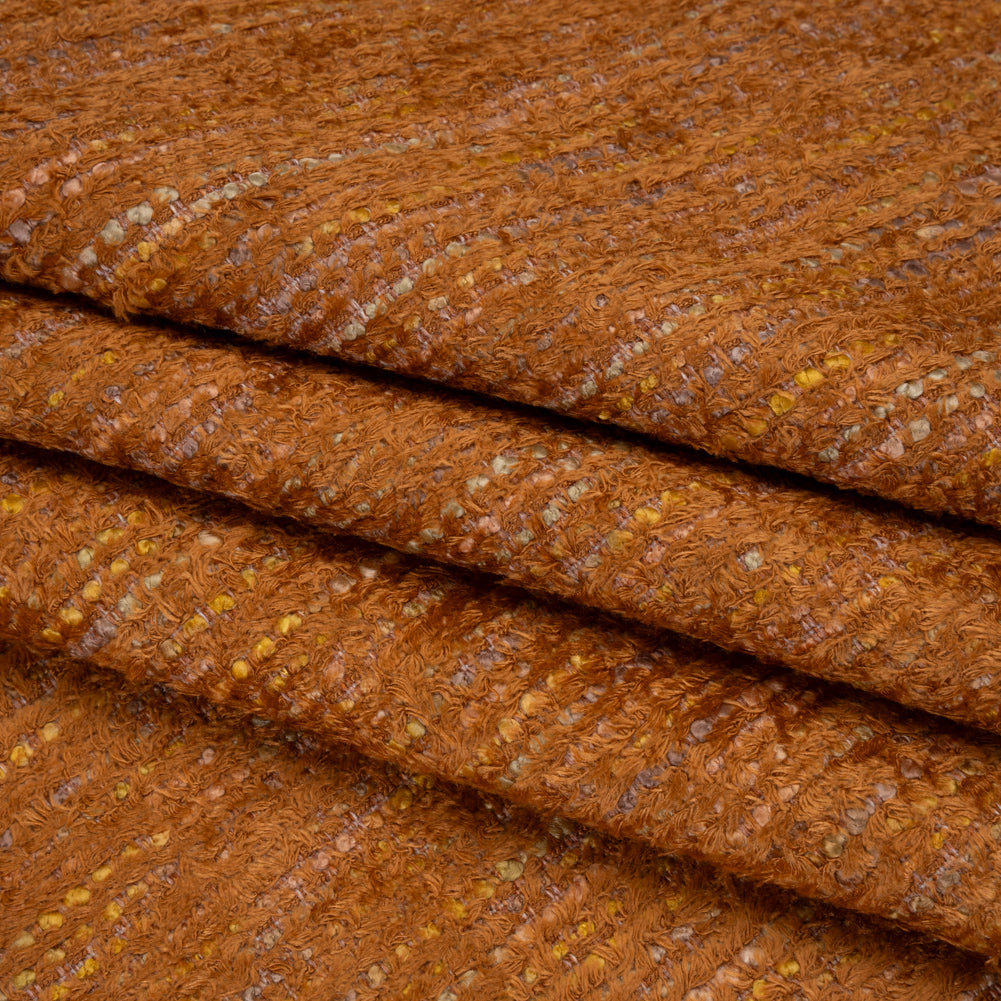 Recycled Olefin and Acrylic Upholstery Boucle and Chenille Tweed - Clay Stripes - Virginia Collection - Joann Fabrics