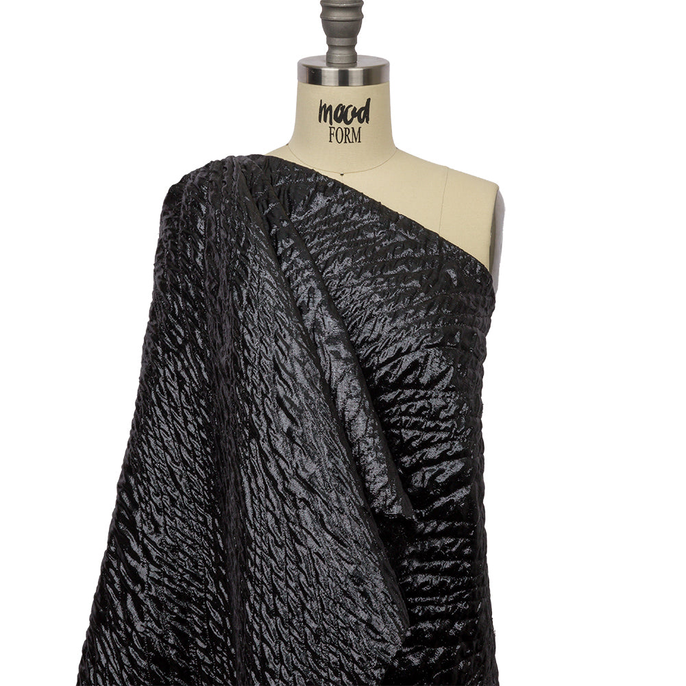Metallic Black Rippling Luxury Brocade - Joann Fabrics
