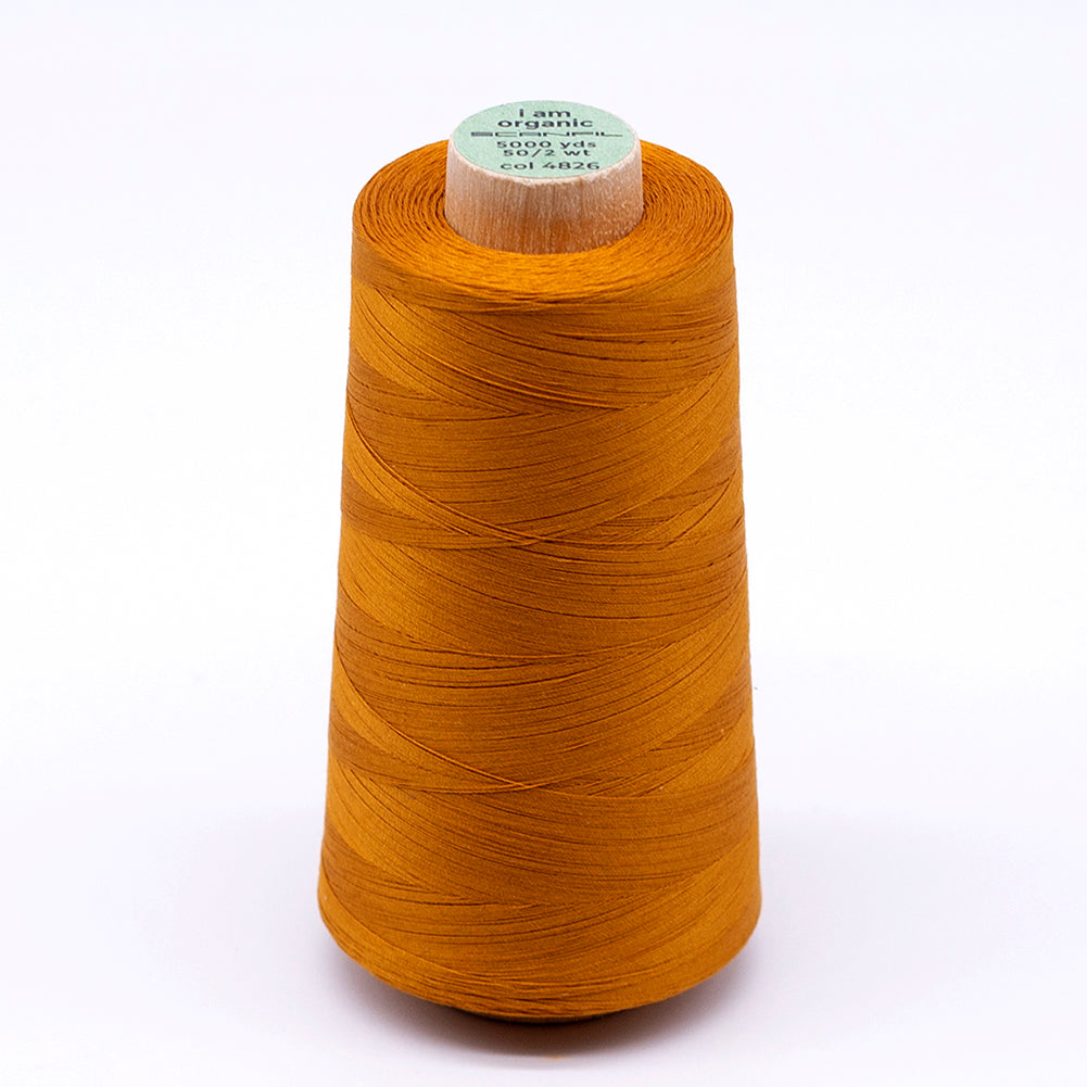 SCANFIL® 50wt Organic Pima Cotton Thread 5000 yd Cones - 4826 Sunflower - Joann Fabrics