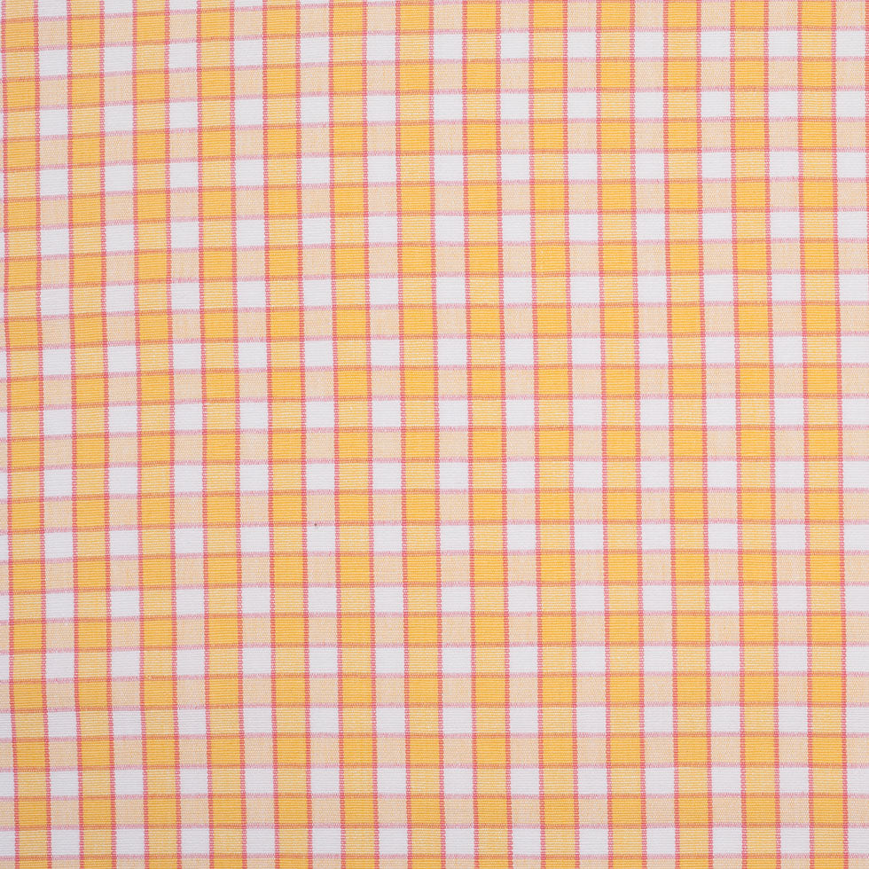 Citrus Yellow and Cotton Candy Pink Checked Handwoven Cotton - Joann Fabrics