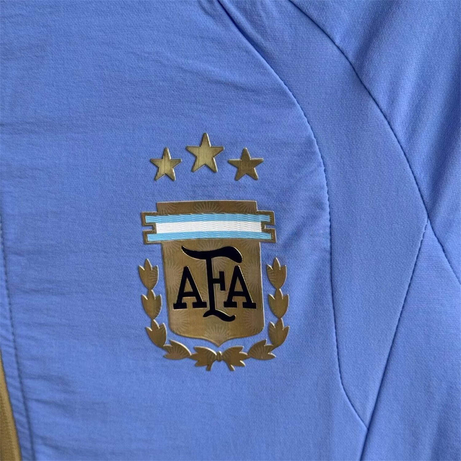 Argentina 2026 Windbreaker Training Set - Blue Top and Black Pants - UnitedFutballJersey