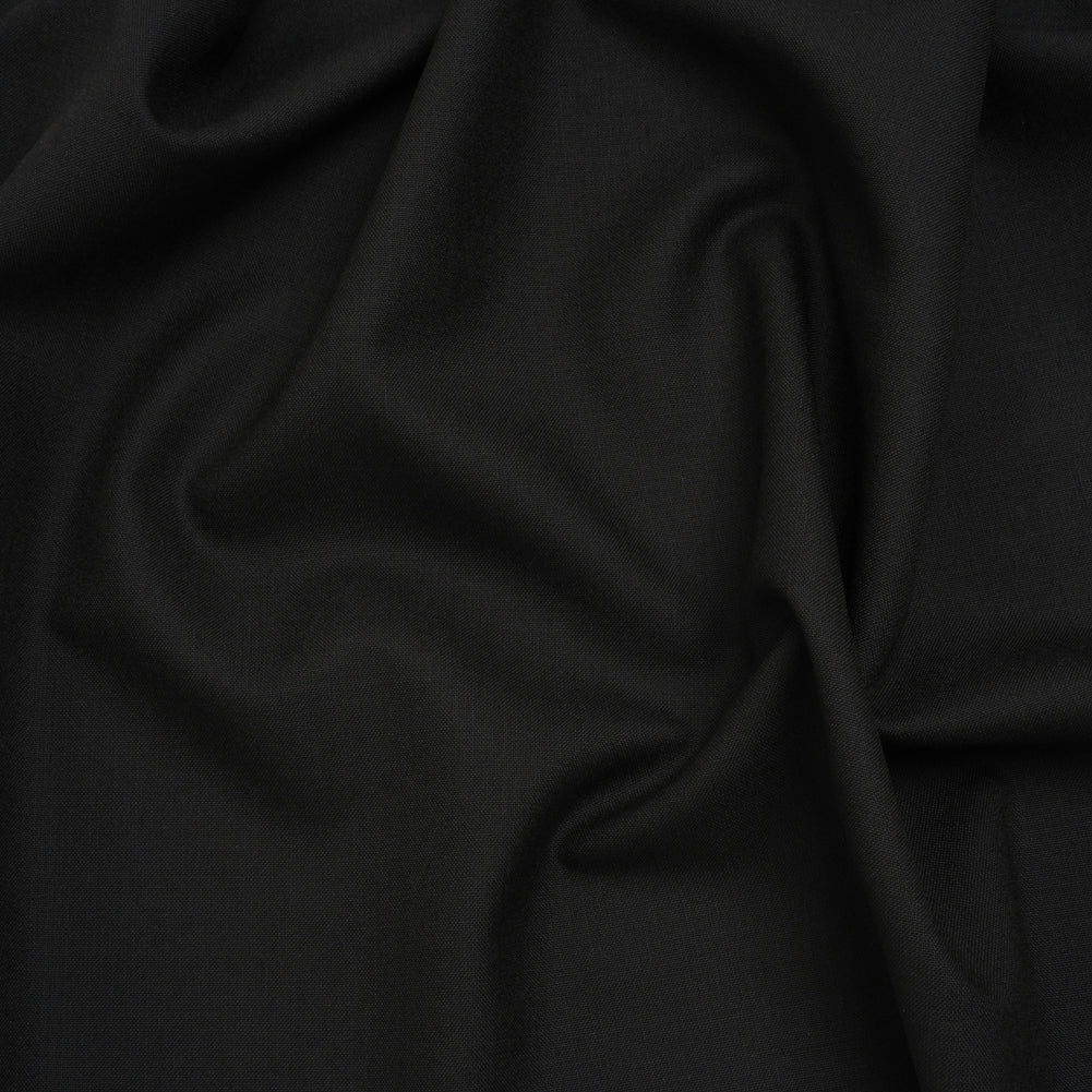 Virgin Wool Suiting Made in Italy - Black - Joann Fabrics
