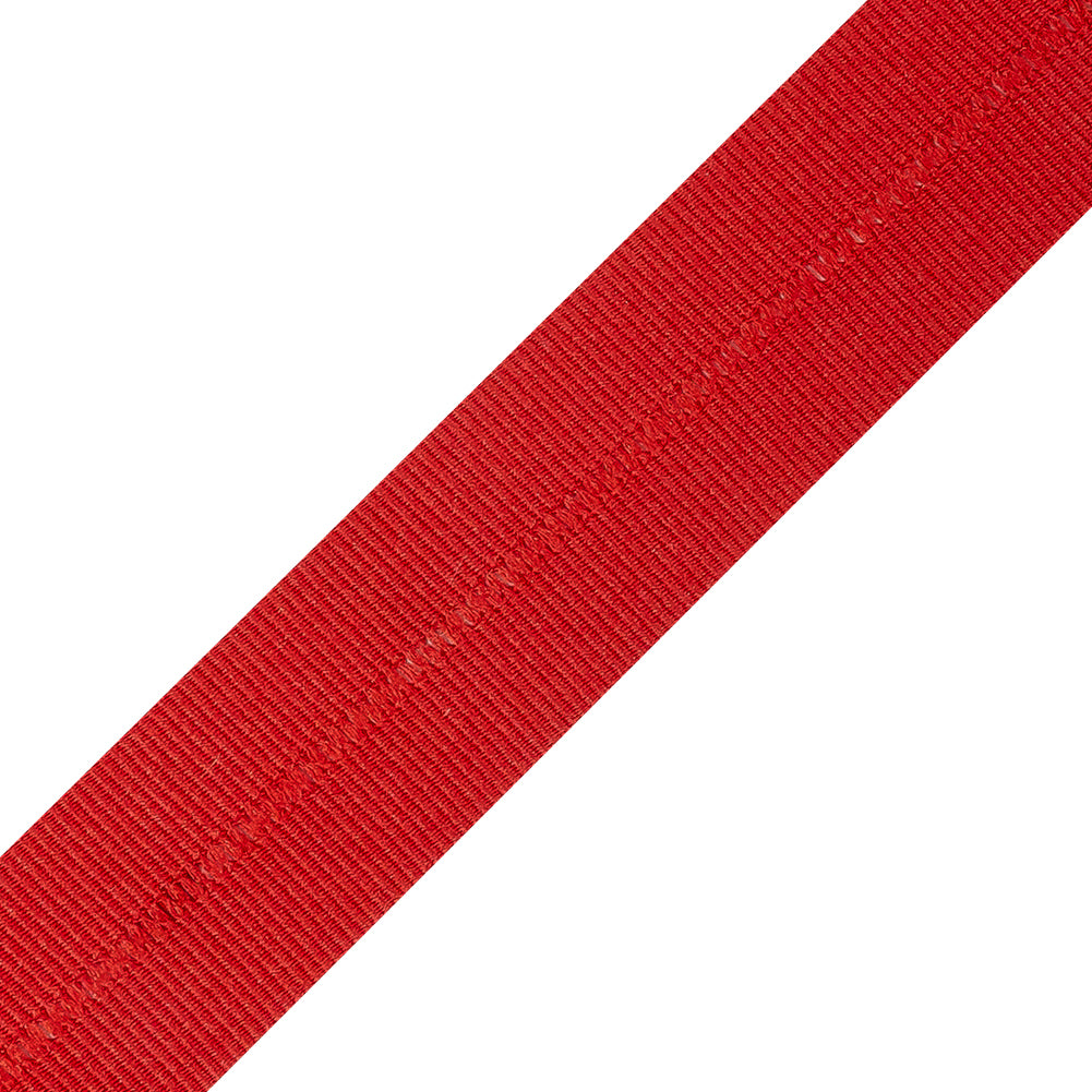 Italian Red Foldover Grosgrain Ribbon - 0.8125