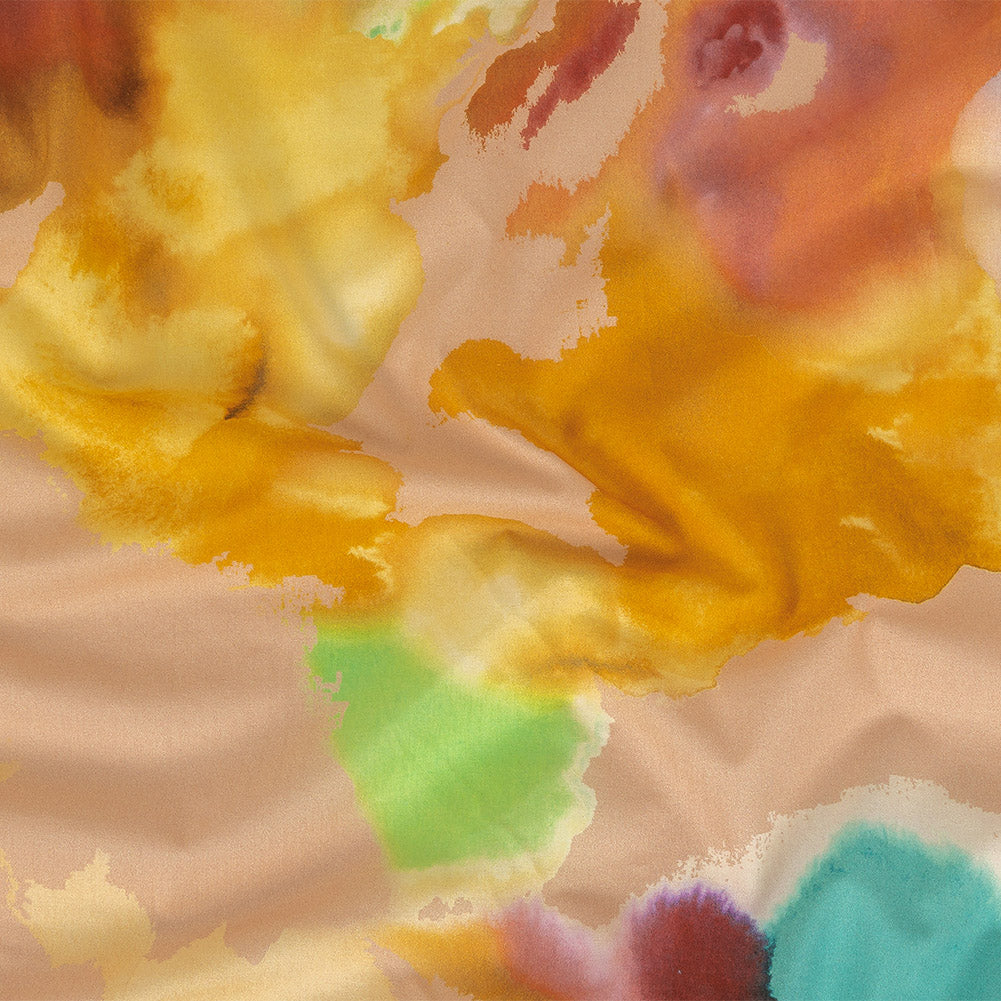 Cotton Voile - Rainbow Painterly Abstract - Fresco Print - Mood Exclusive Viso Collection - Joann Fabrics