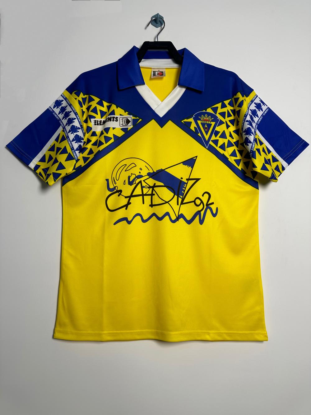 1991-1992 Retro Cádiz Home Football Shirt 1:1 Thai Quality