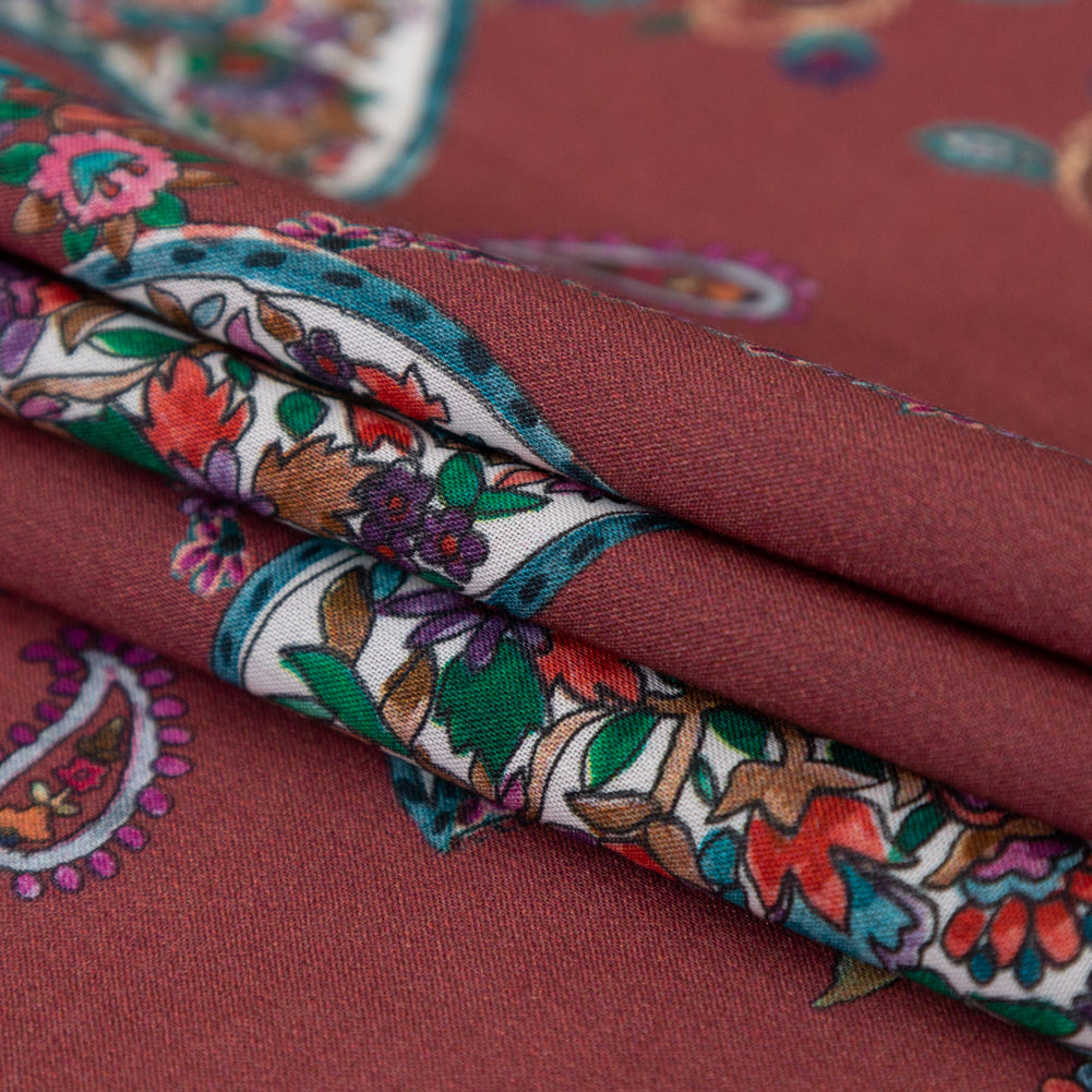 Cotton Voile - Red Paisley - Merry Beyond Measure Print - Mood Exclusive Kenko Collection - Joann Fabrics