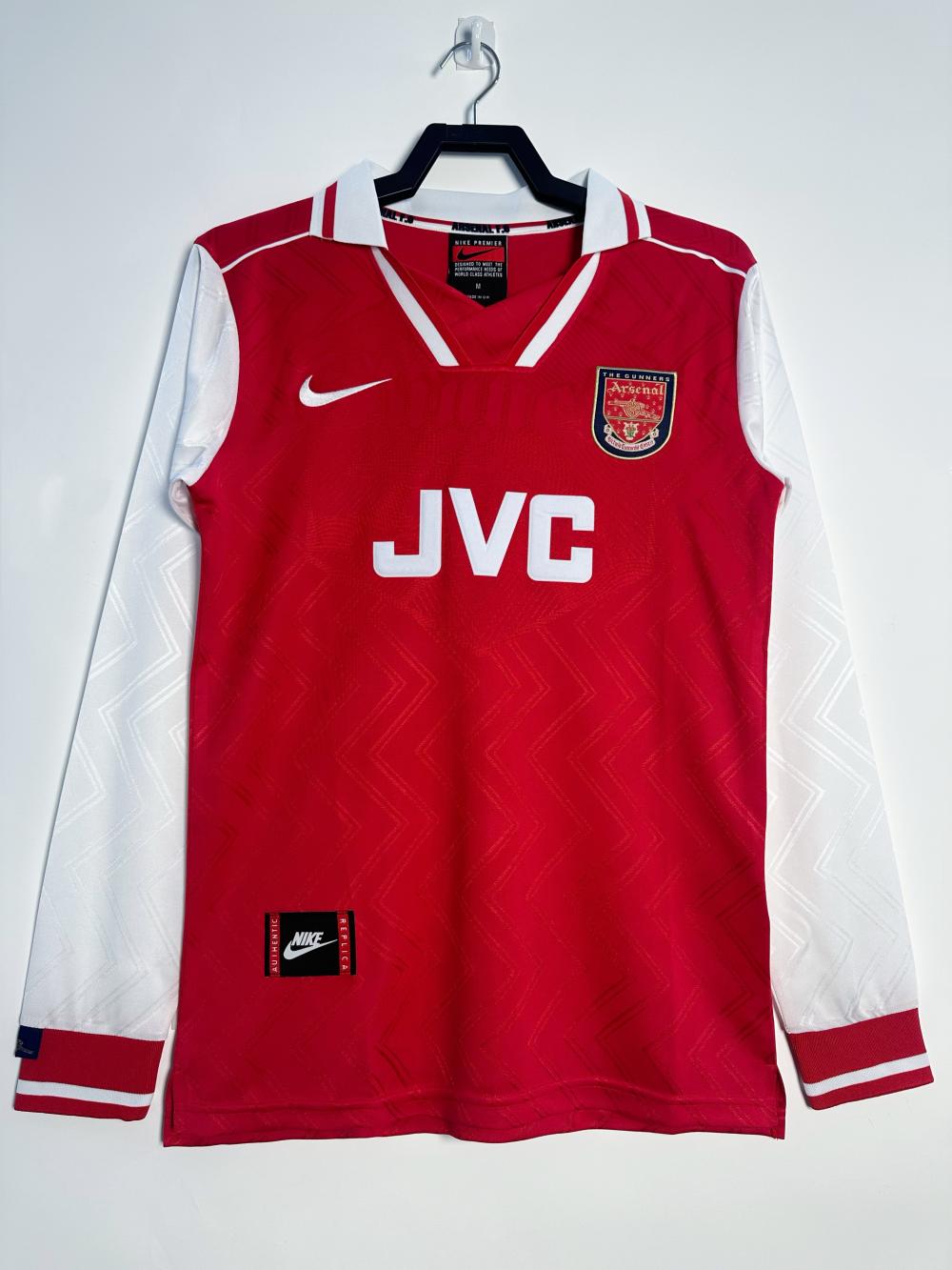 1996-1997 Retro Long Sleeve Arsenal Home Football Shirt 1:1 Thai Quality