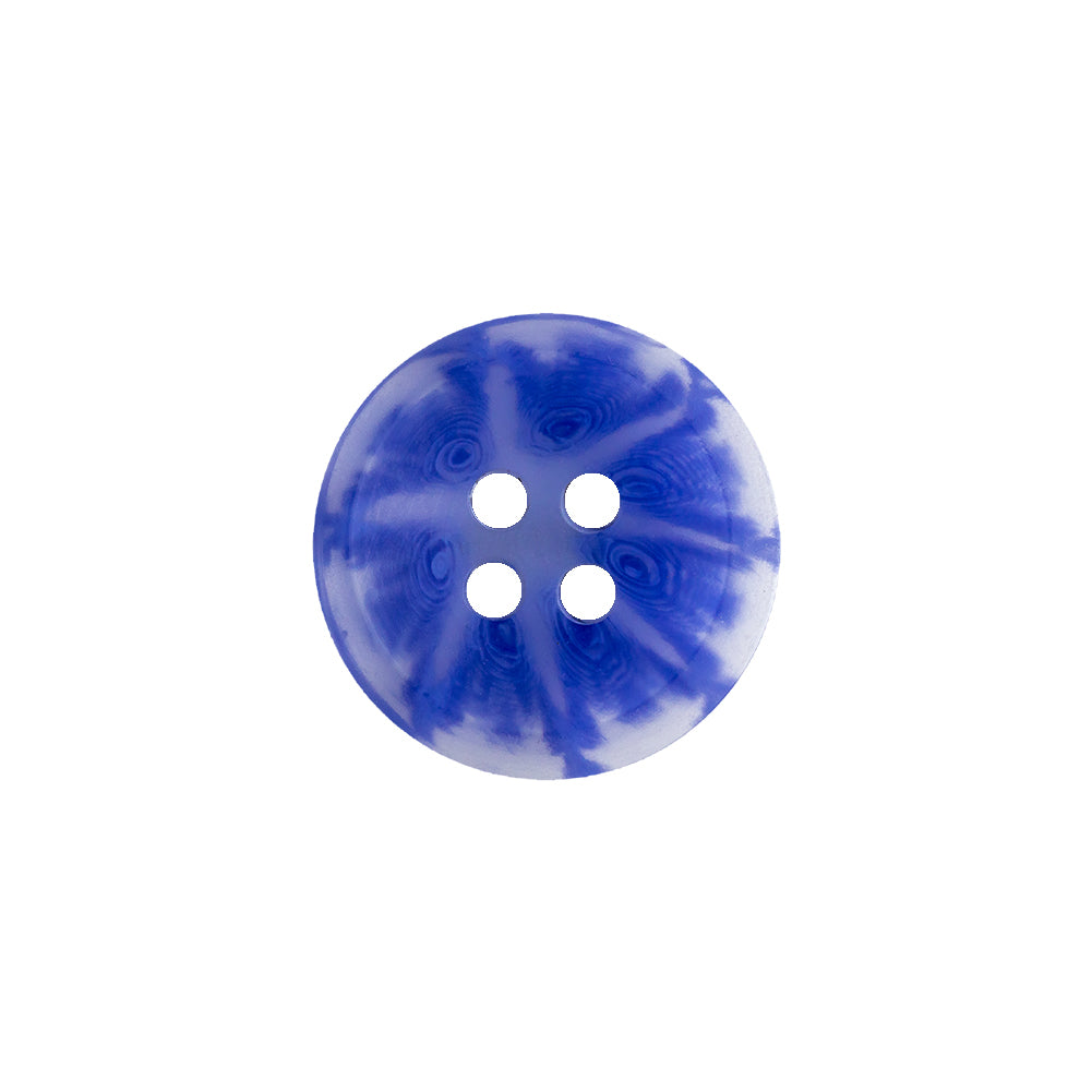 Transparent and Blue Swirls 4-Hole Saucer Button - 28L/18mm - Joann Fabrics