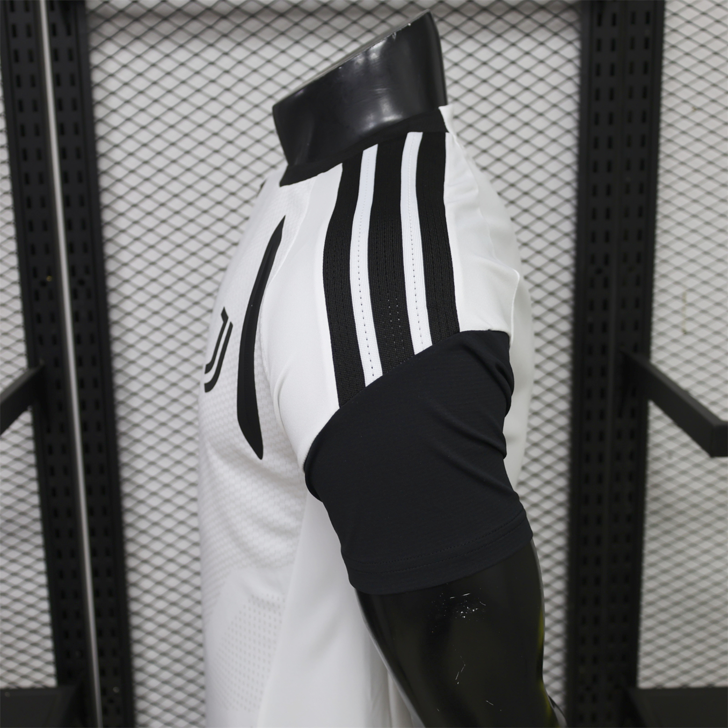 Juventus 26-27 Black Sleeves White Training Jersey - Player Version - UnitedFutballJersey