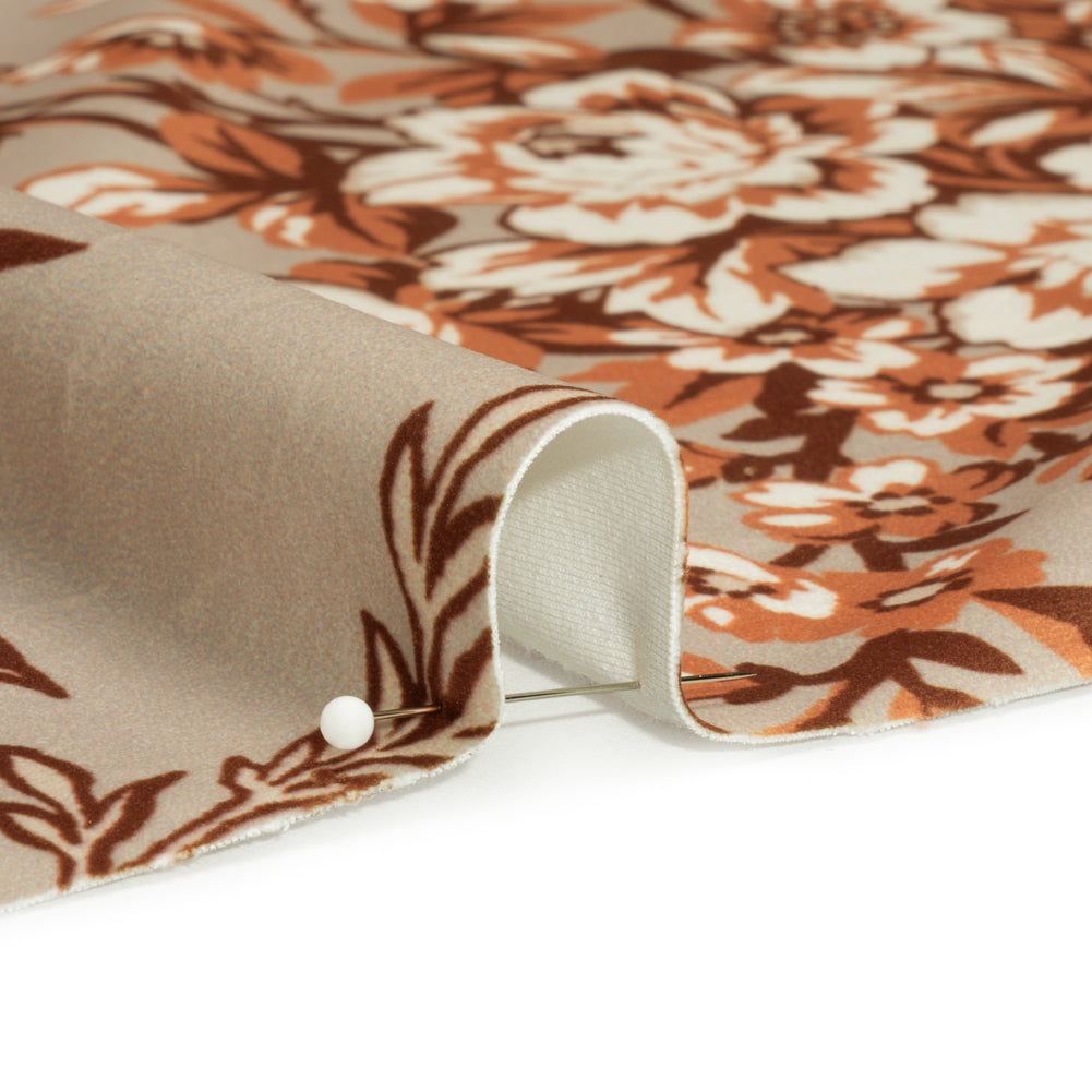 Polyester Microvelvet Print - Ember Floral - British Imported - Joann Fabrics