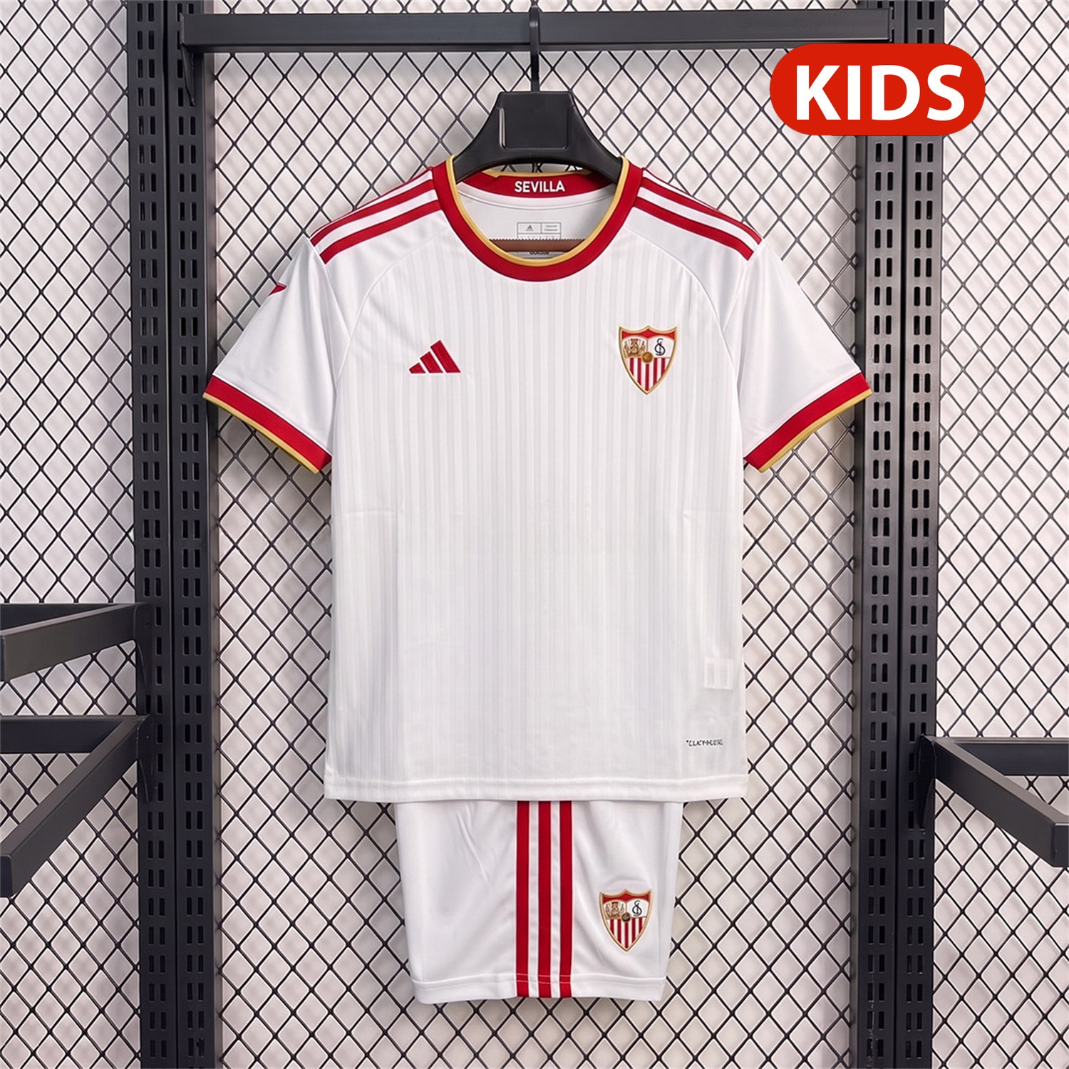 Sevilla 26-27 Home Kids Kit - Fans Version - UnitedFutballJersey