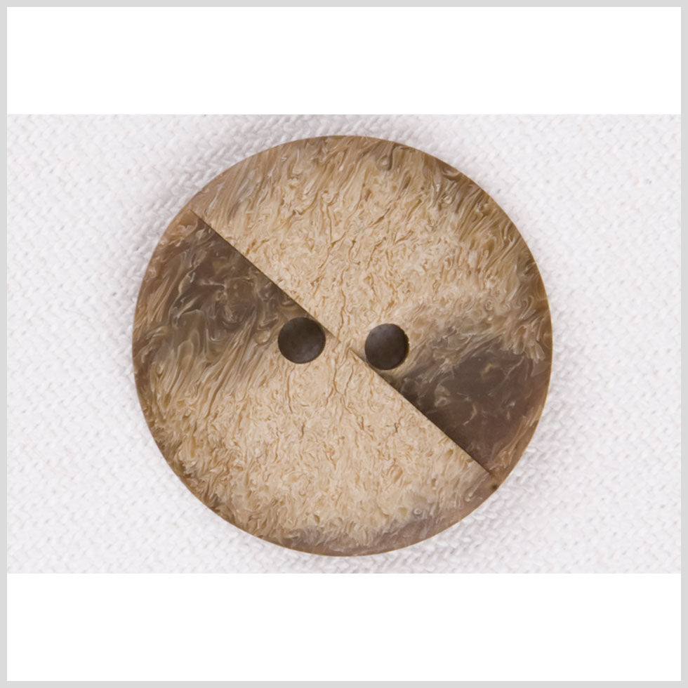 Plastic 2-Hole Button - 36L/23mm - Light Brown Swirling Grain Abstract - Joann Fabrics