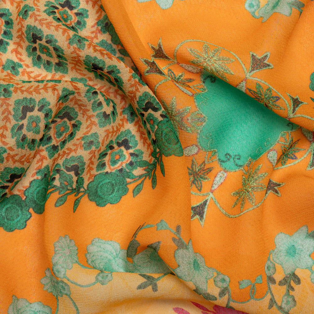 Mood Exclusive Orange Villa of Vitality Viscose Georgette - Joann Fabrics