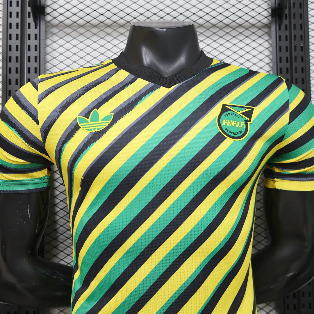 Jamaica 2026 Yellow-Green Twill Jersey - Player Version - UnitedFutballJersey
