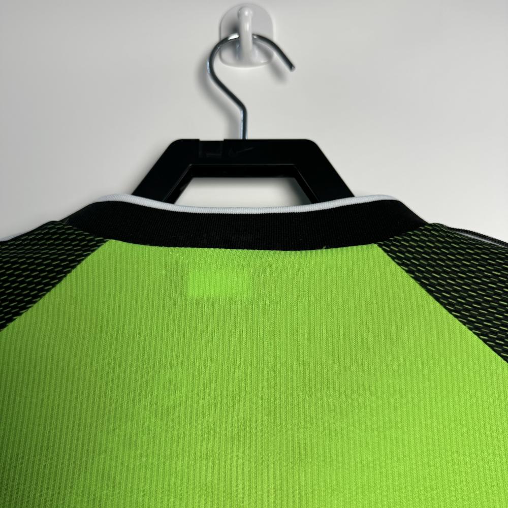 1998-1999 Retro Long Sleeve Manchester United Goalkeeper Football Shirt 1:1 Thai Quality
