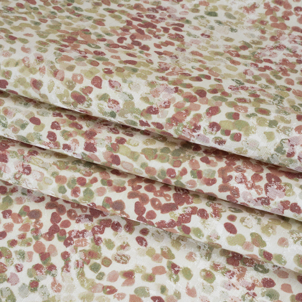 Drapery Jacquard Print - Vintage Bouncing Spots - British Imported - Joann Fabrics