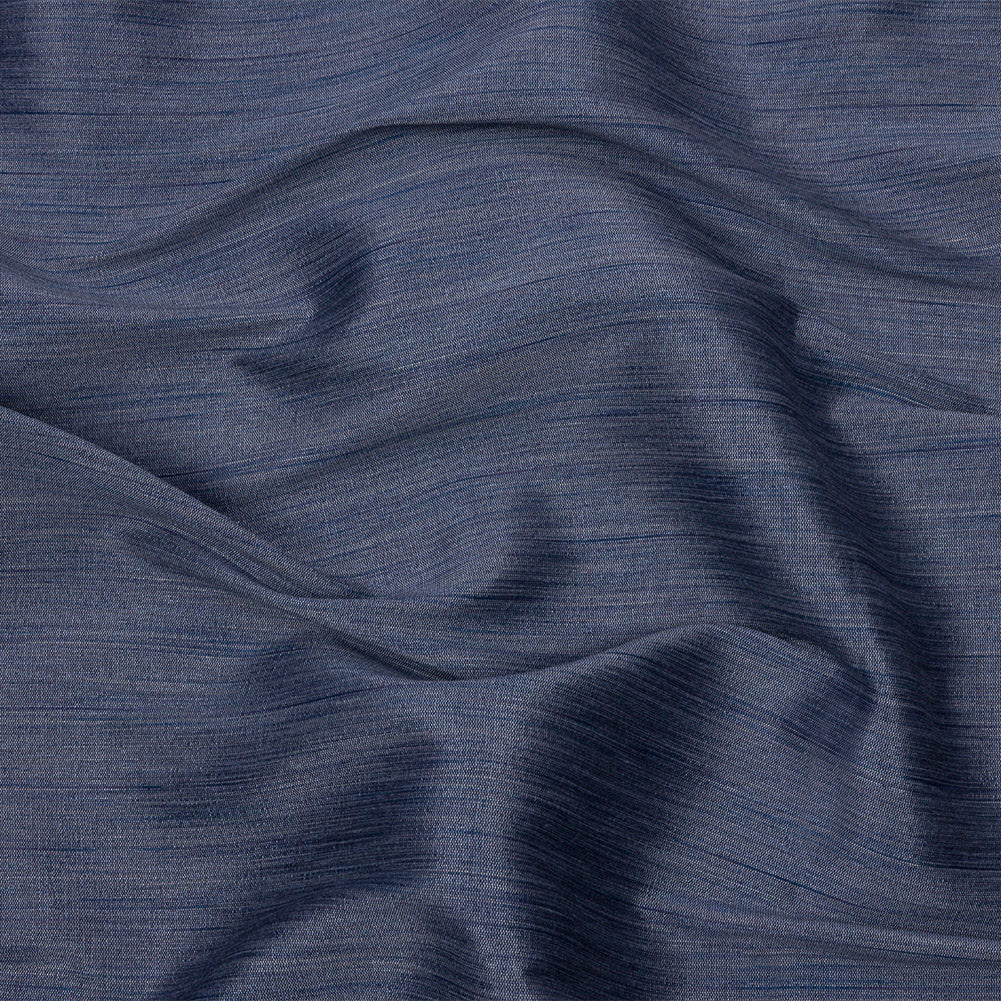 Recycled Polyester Bengaline - Denim Striations - British Imported - Joann Fabrics