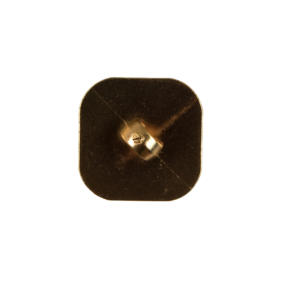 Faceted Square Gold Plastic Button - 36L/23mm - Joann Fabrics