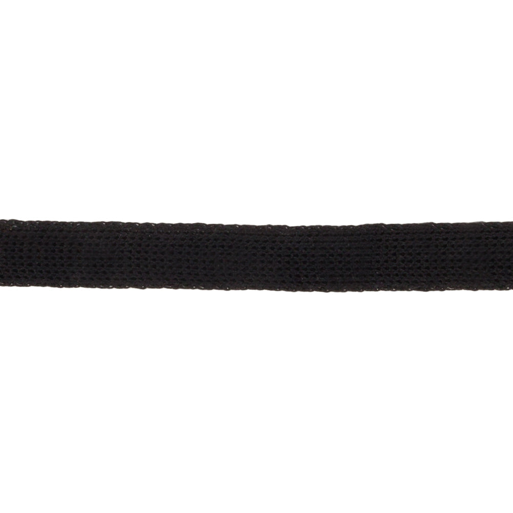 Black Cotton Knit Trim Tape - 0.375