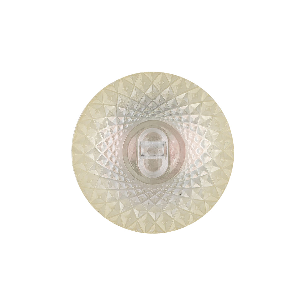 Translucent, Pink and Green Iridescent Dome Shaped Plastic Shank Back Button - 36L/23mm - Joann Fabrics