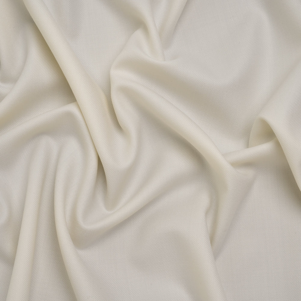 Virgin Merino Wool Twill Suiting Made in Italy - White - Joann Fabrics
