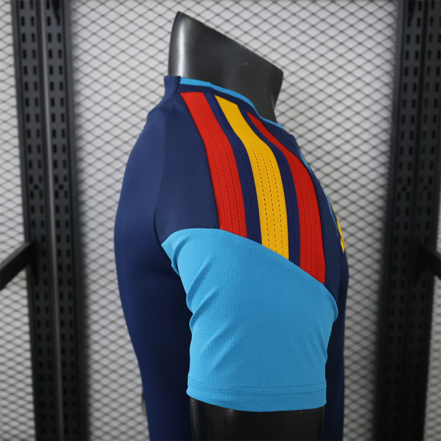 Spain 2026 Deep Blue And Light Blue Training Jersey - Player Version - UnitedFutballJersey