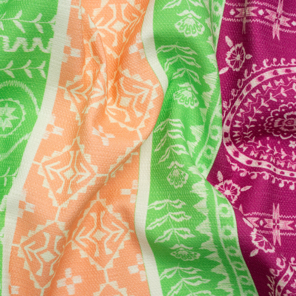 Mood Exclusive Lime Paisley Park Stretch Cotton Woven - Joann Fabrics
