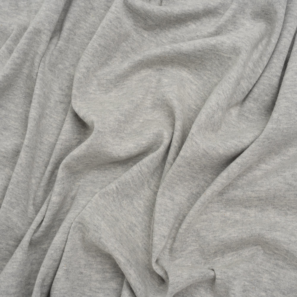 Rayon and Polyester 1x1 Rib Knit - Heathered Gray - Deadstock - Joann Fabrics