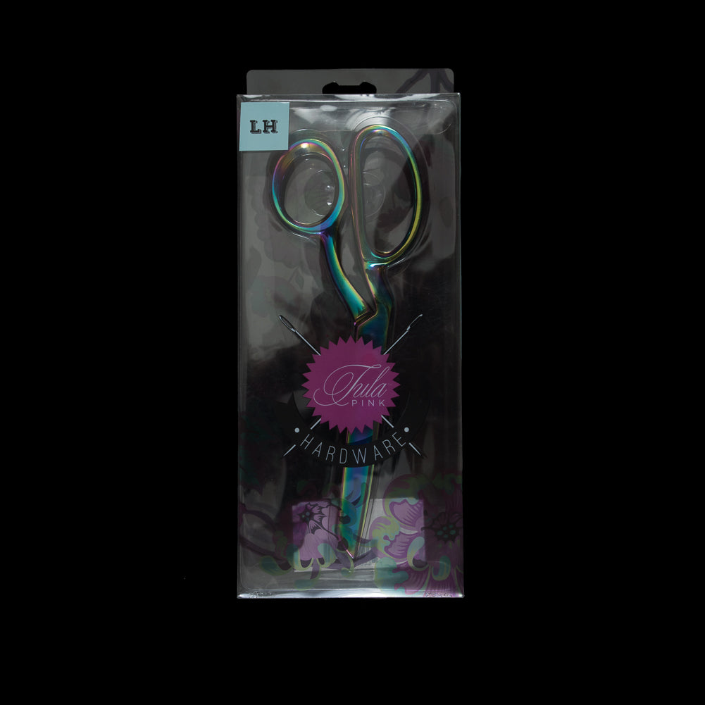 Tula Pink Oil Slick Left-Handed Hardware Shears - 8