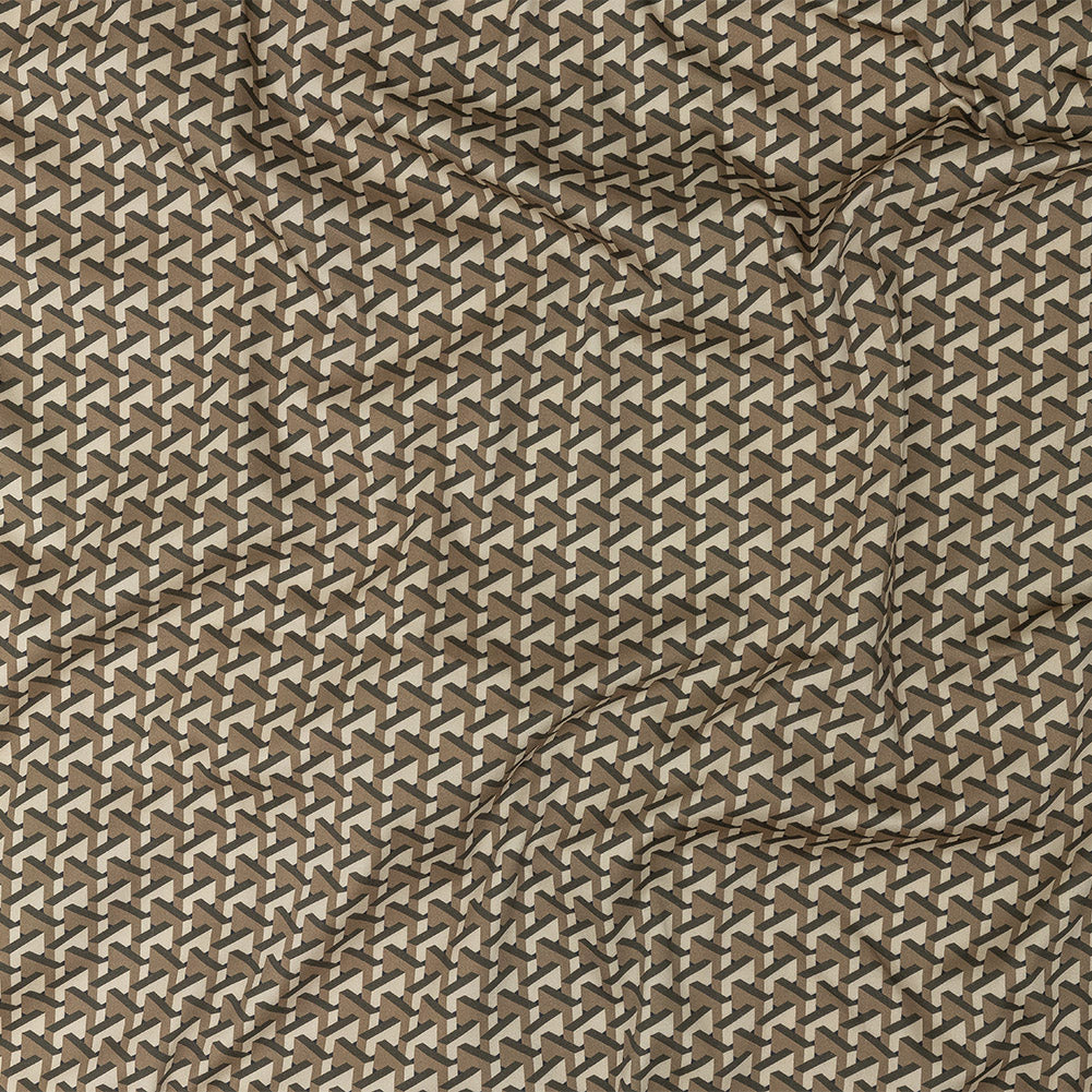 Stretch Cotton Sateen - Olive Geometric - Maloca Print - Mood Exclusive Rio Collection - Joann Fabrics