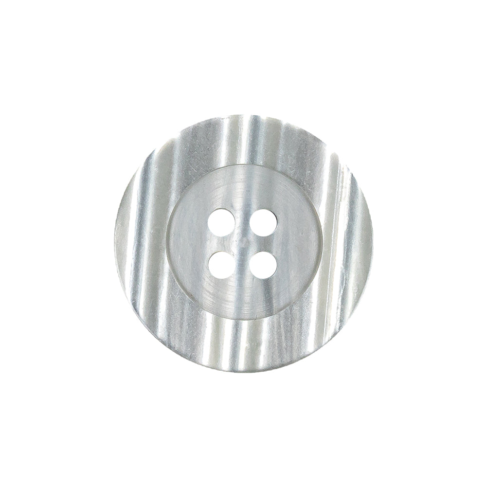 Silvery Gray Shining Stripes Wide Rim 4-Hole Plastic Button - 36L/23mm - Joann Fabrics