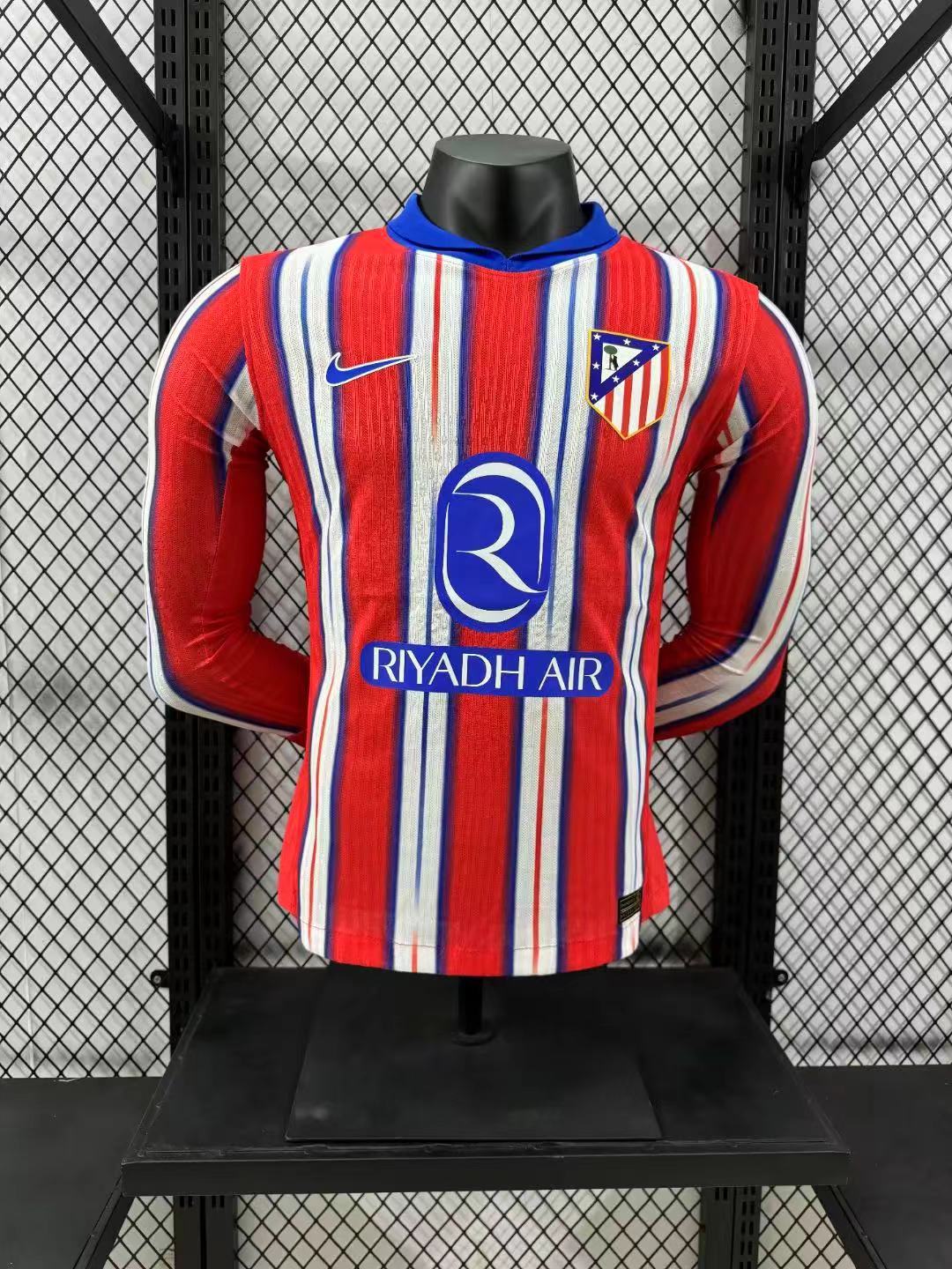 2024/2025 Player Version Atletico Madrid Home Long Sleeve 1:1 Thai Quality