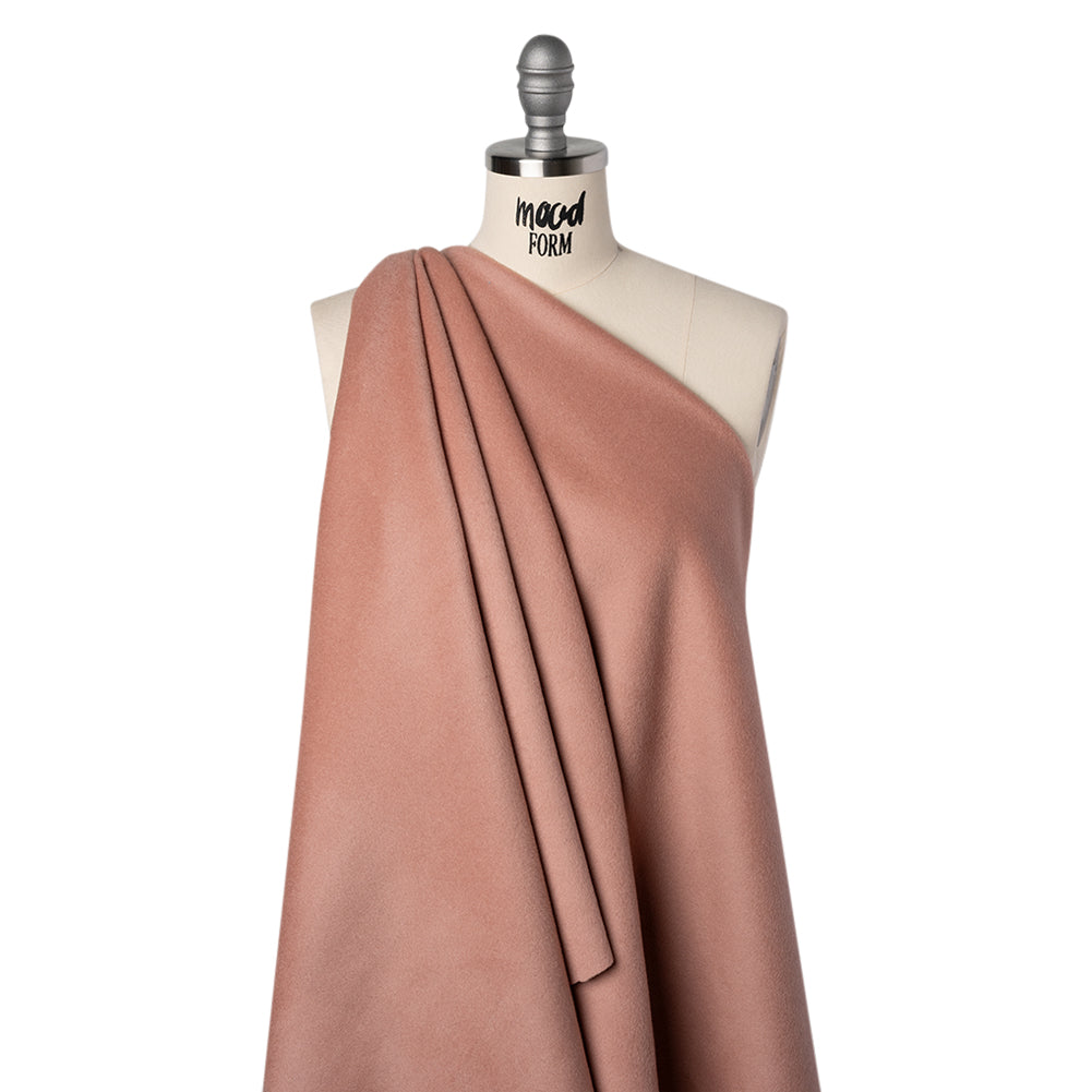 Brushed Wool Blend Coating - Dusty Rose - Deadstock - Joann Fabrics