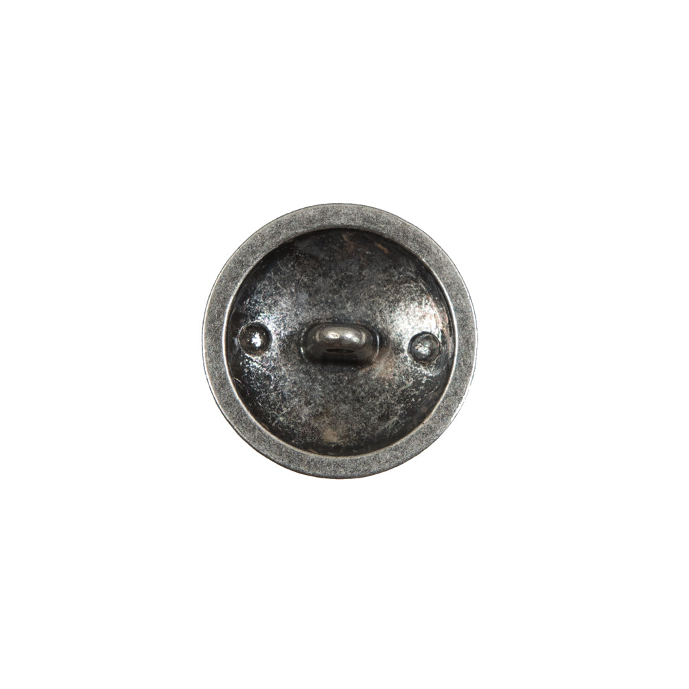 Italian Old Silver Military Shank Back Button - 24L/15mm - Joann Fabrics