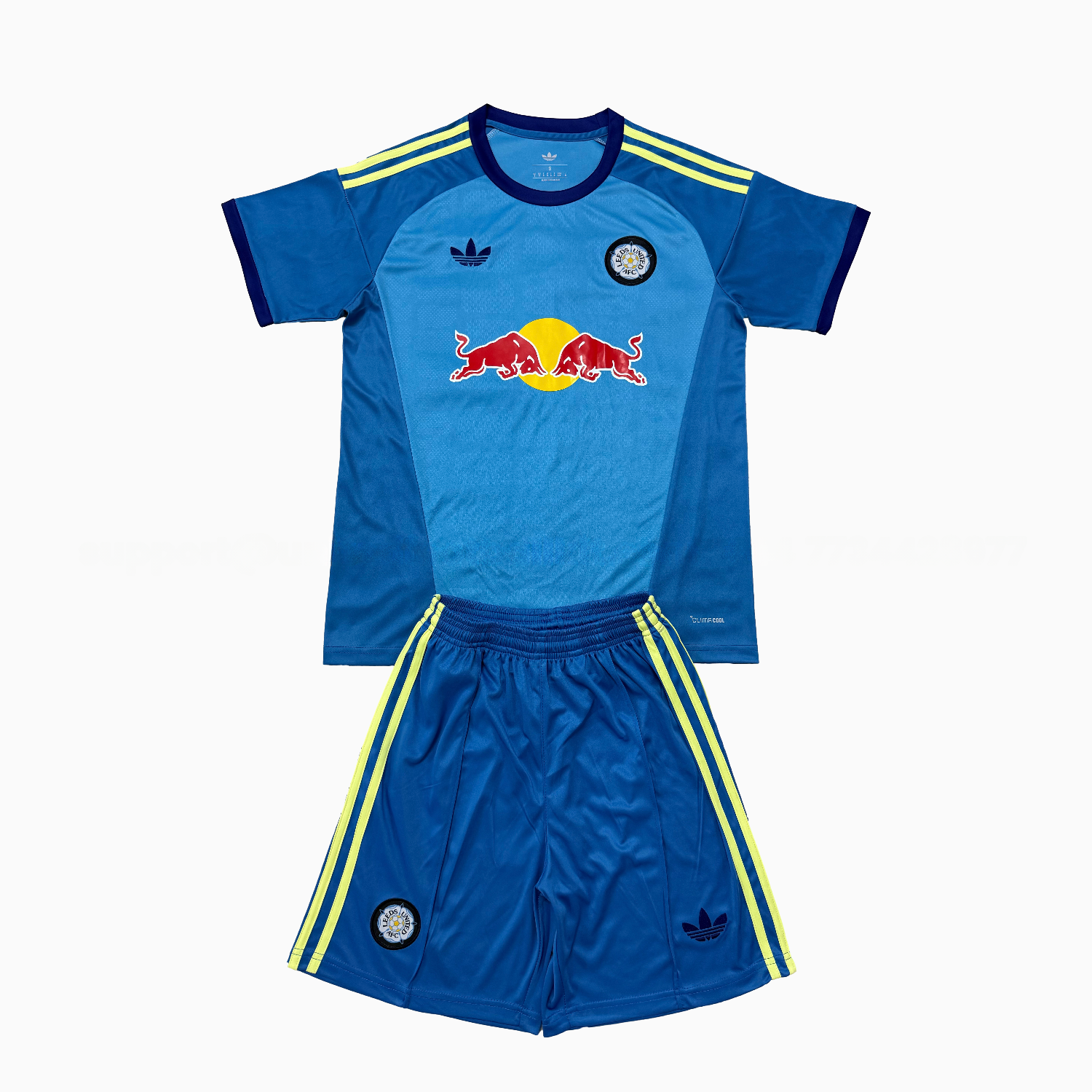 Leeds United 26-27 Blue Goalkeeper Men's Adult Jersey Set - Fans Version - UnitedFutballJersey