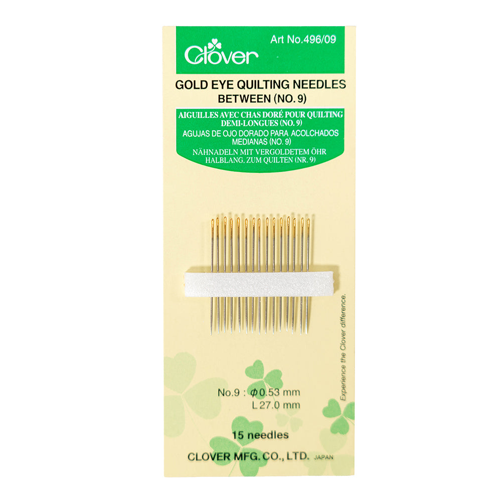 Clover Gold Eye Quilting Between Needles - Size 9 - 15 ct - Joann Fabrics