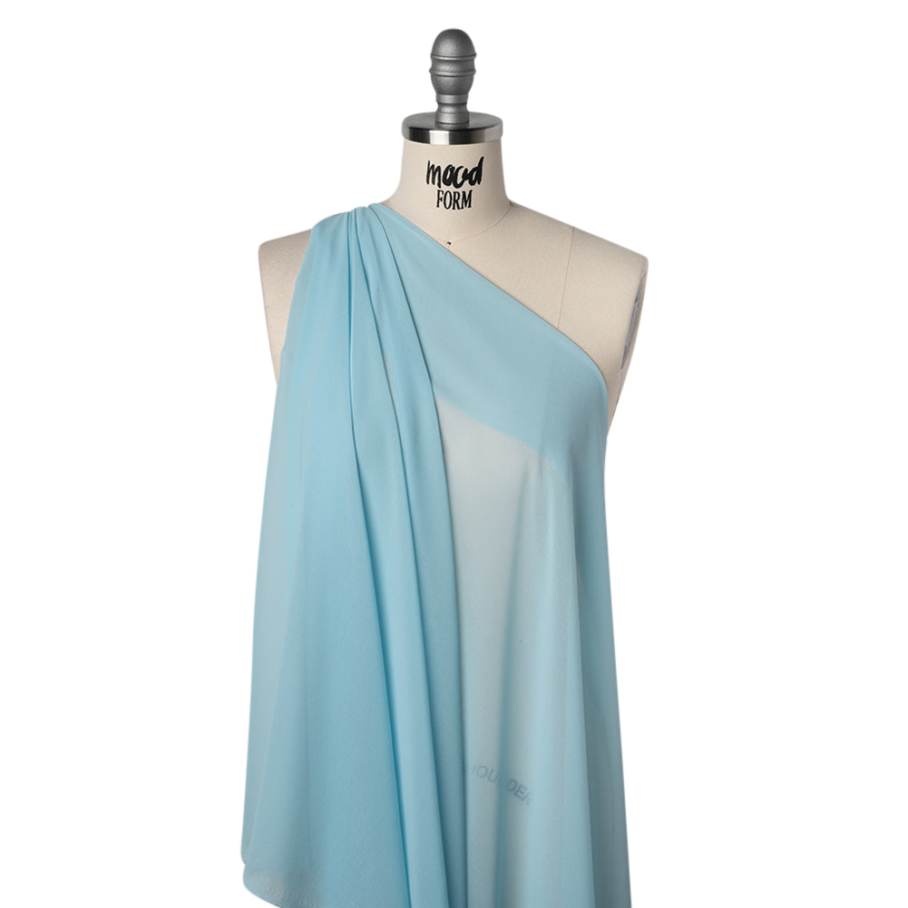 Polyester Chiffon - Sky Blue - Designer Deadstock - Joann Fabrics