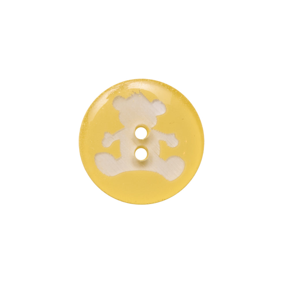 Italian Yellow Bear Plastic Button - 24L/15mm - Joann Fabrics
