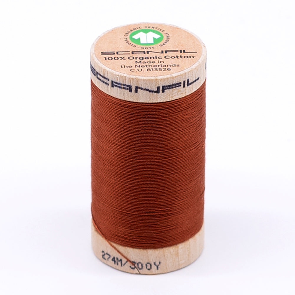 SCANFIL® 30wt Organic Pima Cotton Thread 300 yds - 4828 Baked Clay - Joann Fabrics