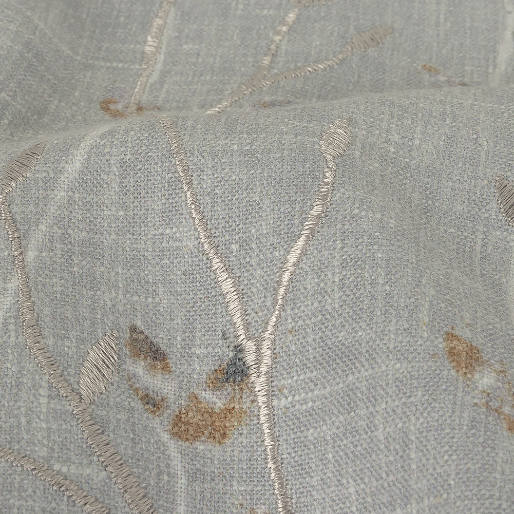 Printed and Embroidered Drapery Woven - Pebble Branches - British Imported - Joann Fabrics