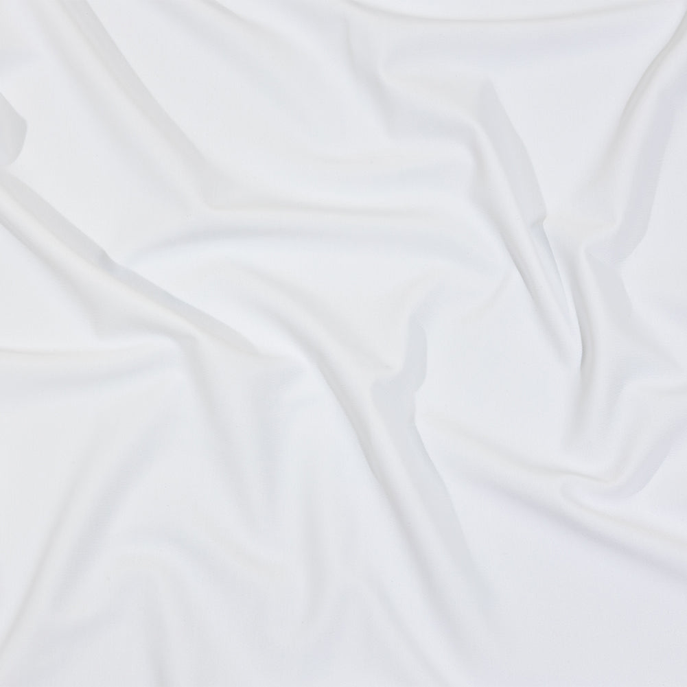 Recycled Swimwear Tricot, UV Protective - PFD White - Santorini Plus Collection - Joann Fabrics